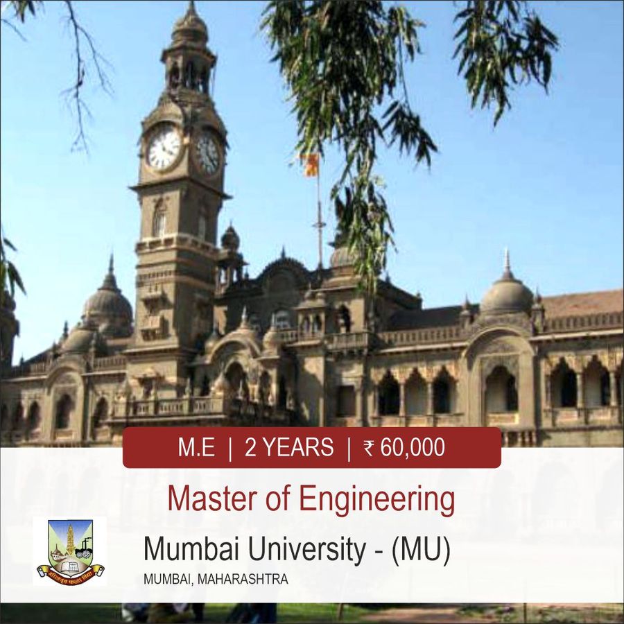 Master of Engineering [M.E] at Mumbai University, Mumbai